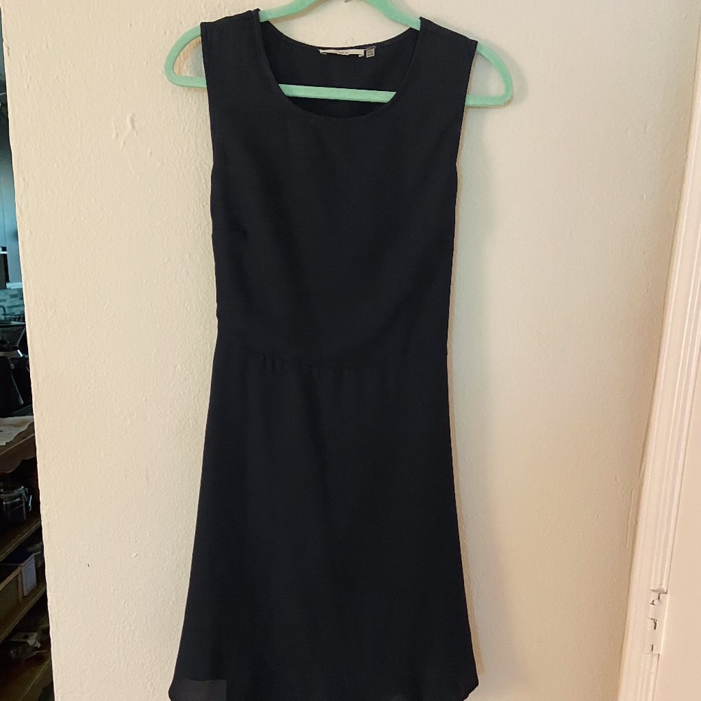 NWT navy Dex Clothing dress with back cutout